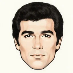 male!!! john romita!!! macro face shot!! flat ink sketch by john romita face close up headshot superman costume in the style of john romita, x - men superhero comic book character byjohn romita