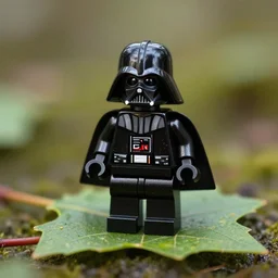 LEGO Darth Vader on top of a leaf, trending on artstation, HDR