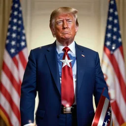 Donald Trump as Captain Amerika