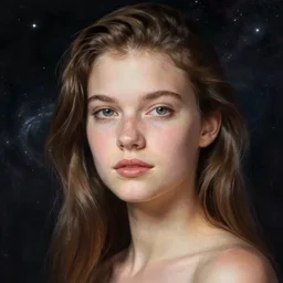 a portrait, art by james jean, cosmic,