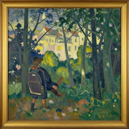a painting in the style of felix vallotton.