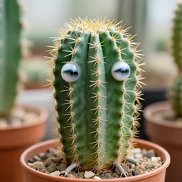 living cactus with eyes harms and legs