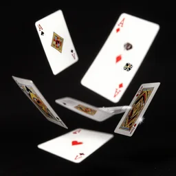 flying poker cards by inio asano, 4 k! dream flying poker cards