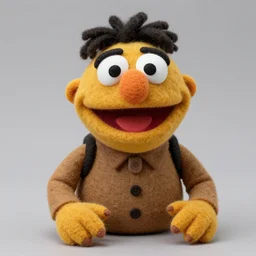 kevin malone as a muppet. highly detailed felt. hyper real photo. 4 k.