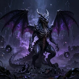 Dragon Creepy cosmic color scheme Undead