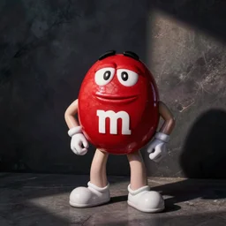 an m&m’s mascot disguised as Eminem