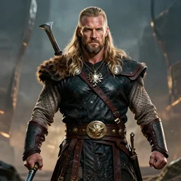 Dolph Lundgren as swedish viking, 4k, artstation, cgsociety, award-winning, masterpiece, stunning, beautiful, glorious, powerful, fantasy art
