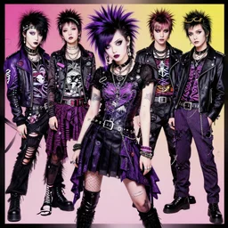 cute punk goth fashion fractal young debbie harry posing by zhang jingna, punk poster art by hannah hoch victor moscoso dan mumford kilian eng hannah jeffrey smith rick griffin alphonse mucha gustav klimt ayami kojima amano charlie bowater, violet and black