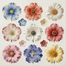 a detailed painting of many different types of flowers by Android Jones, Earnst Haeckel. behance contest winner, generative art, Baroque, intricate patterns, fractalism, rococo, intricate detail.
