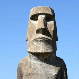 moai statue that looks like benjamin netanyahu's face