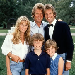 1 9 8 0 s photograph of john denver with his family