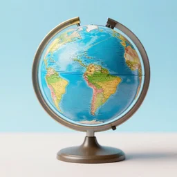 a globe made of ice cream