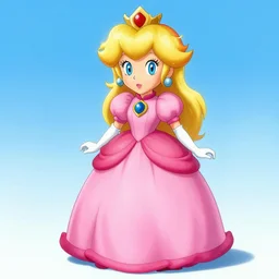 Princess Peach, artwork by Earl Norem,