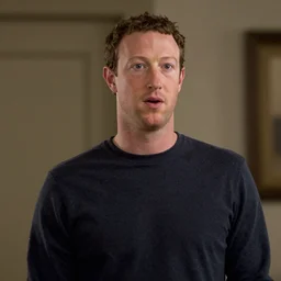 Movie still of Mark Zuckerberg in The Shining
