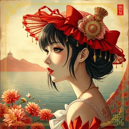 album cover art for illil museca red white gold akihiko yoshida