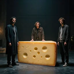cheese revolution, wasim kashin, greg rutkowski, simon stalenhag, cinematic, dramatic lighting, excellent composition, trending on artstation