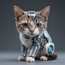A Cat with cybernetic enhancements