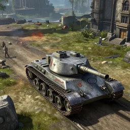 viewed from a Tesla tank in Command and Conquer Red Alert 3