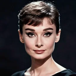 audrey hepburn gaia, detailed cyberpunk portrait by tim doyle