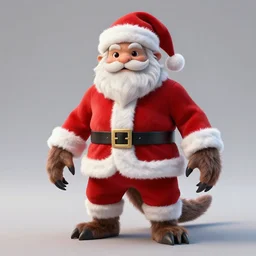 cryptid bipedal hairy fur claws santa