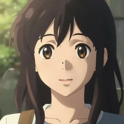 beautiful makoto shinkai anime style digital painting portrait of an happy girl, 4 k, 8 k, hd, high resolution, highly detailed, intricate detail, ultra realistic face, digital art, trending on artstation, your name, weathering with you
