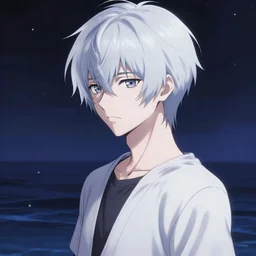 rei ayanami, deep space, seascape, grimes, lain iwakura, silver hair, johfra bosschart, usagi, cut anime maid, cosmos, psychedelic flowers, black opal, rainbow aura quartz, organic, oni compound artwork, of character, render, artstation, portrait, wizard, beeple, art, fantasy, epcot, psychedelic glitchcore