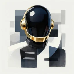 daft punk, abstract cubism, detailed