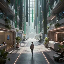 a unreal engine scene, concept art, hyperrealistic, ultra realistic, trending on artstation, high quality, matrix, advanced technology, highly detailed, path traced, soft lighting, video game, soft colors, digital art, 8 k hdr, octane render, unreal engine 5,