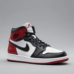 3D render of mid height air jordan sneakers with joker design, cinematic, studio lighting, award winning