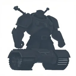 character shape design exploration silhouettes of a strong sturdy warrior tank, minimalist mixed media layout from masaaki yuasa ( 1 9 9 7 )