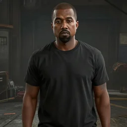 screenshot of Kanye West in the videogame Dying Light, 4k, photorealistic, hd, unreal engine