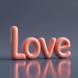 love by Chiho Aoshima as 3d render, octane render , raytracing, reflections