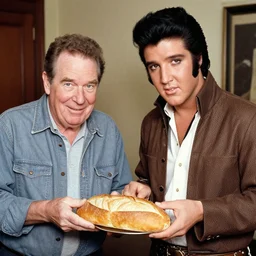 My brother Ted, said his uncle Ned found Elvis in a loaf of Bread.
