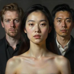 photorealistic portrait by michael komarck, greg rutkowski, victo ngai, artgerm and j. dickenson, beyond the logical hermetic seal with respect to ideologies, there remains much work to be done when it comes to understanding how such closures shape prune one's perceptual space