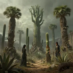 epic professional digital art of cinematic desert plant life scene, diffuse light, painted, mysterious, eerie, mythic, detailed, botanical, leesha hannigan, wayne haag, reyna rochin, ignacio fernandez rios, mark ryden, van herpen, artstation, cgsociety, epic, stunning, gorgeous, wow detail