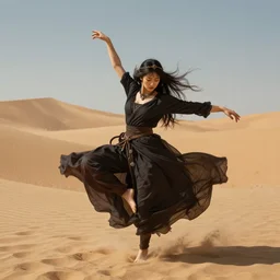 witch dance in desert, ultra realistic, ultra detailed, concept art, trending on artstation, By Bouguereau. Ruan Jia. Ayami Kojima. Masterpiece