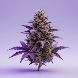 Marijuana, 3d render, octane render, purple weed, extremely high quality, marijuana photography, 200mm lens, 8k