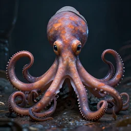 hyperrealistic dslr film still of anthropomorphic cephalopod wearing a hat, stunning 8 k octane comprehensive 3 d render, inspired by istvan sandorfi & greg rutkowski & unreal engine, perfect symmetry, dim volumetric cinematic lighting, extremely hyper - detailed, extremely lifelike attributes & lifelike texture, intricate, masterpiece, artstation, stunning