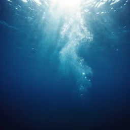 photo of an ethereal underwater scene