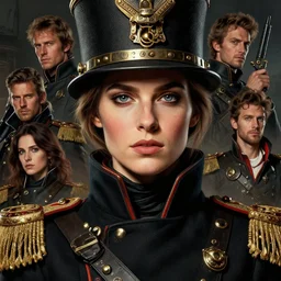 portrait of pepa flores, colourised, face portrait, epic, tragic, military art, fantasy, dieselpunk, hd shot, digital portrait, beautiful, artstation, comic style, by artgerm, guy denning, jakub rozalski, magali villeneuve and charlie bowater