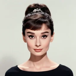 a portrait of audrey hepburn by noriyoshi ohrai