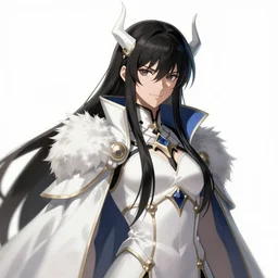albedo the pure white demon, overlord, overlord season 4, body portrait, slight smile, highly detailed, digital painting, artstation, concept art, sharp focus, illustration, art by wlop and greg rutkowski and alphonse mucha and artgerm
