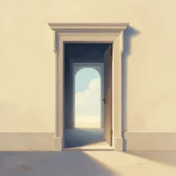 A beautiful artwork illustration, a doorway across dimensions, featured on artstation, wide angle, vertical orientation