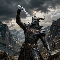 hastur throwing back an ice cold natty lite