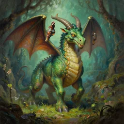 A multi-headed hydra prowls its territory in the swamp caves. Trending on ArtStation. A vibrant digital oil painting. A highly detailed fantasy character illustration by Wayne Reynolds and Charles Monet and Gustave Dore and Carl Critchlow and Bram Sels