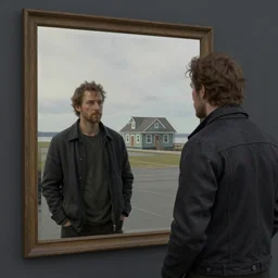 two, in the void, by the mirror, station, alex colville, otto mueller, stephen conroy, andrew newell wyeth, daniel maidman octane rendering