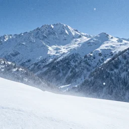 frozen mountainside with snowflakes falling onto the ground, high quality photo, gregor rutkowski, photography, concept art, conceptual illustration, real time rendering, photorealistic