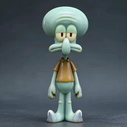 marble sculpture of handsome squidward