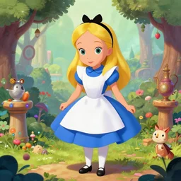 colorful cute alice in wonderland by mark ryden, octane, insanely detailed