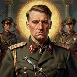 holy protector marshal josip broz tito painfully mourning the death of yugoslavia, colourised, face portrait, epic, military art, fantasy, dieselpunk, hd shot, digital portrait, beautiful, artstation, comic style, by artgerm, guy denning, jakub rozalski, magali villeneuve and charlie bowater